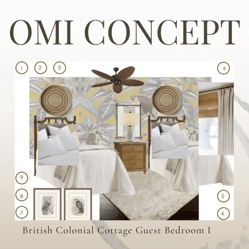 british colonial guest room interior decorator near me fl