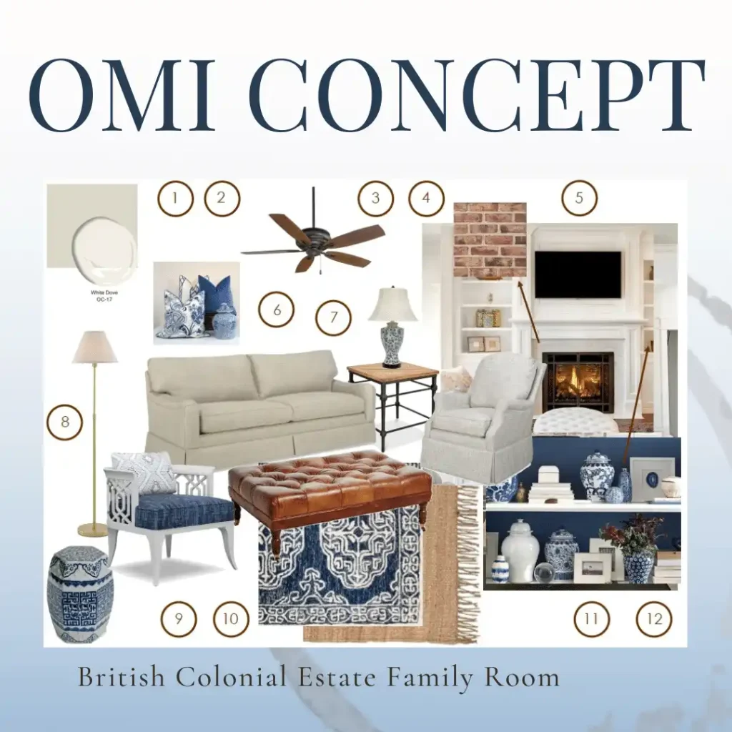 british colonial family room interior decorator near me fl