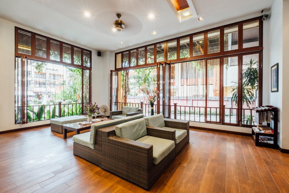 interior finishes in the construction big size living room window