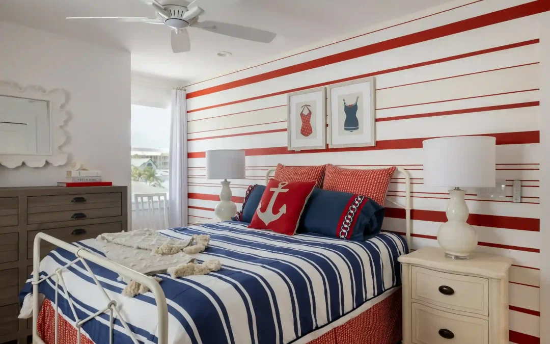 nautical theme bedroom by sarasota interior decorator orange moon interiors