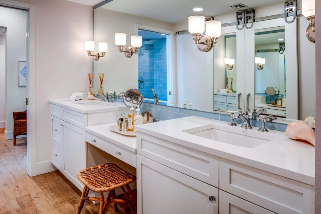 white vanity interior design sarasota florida